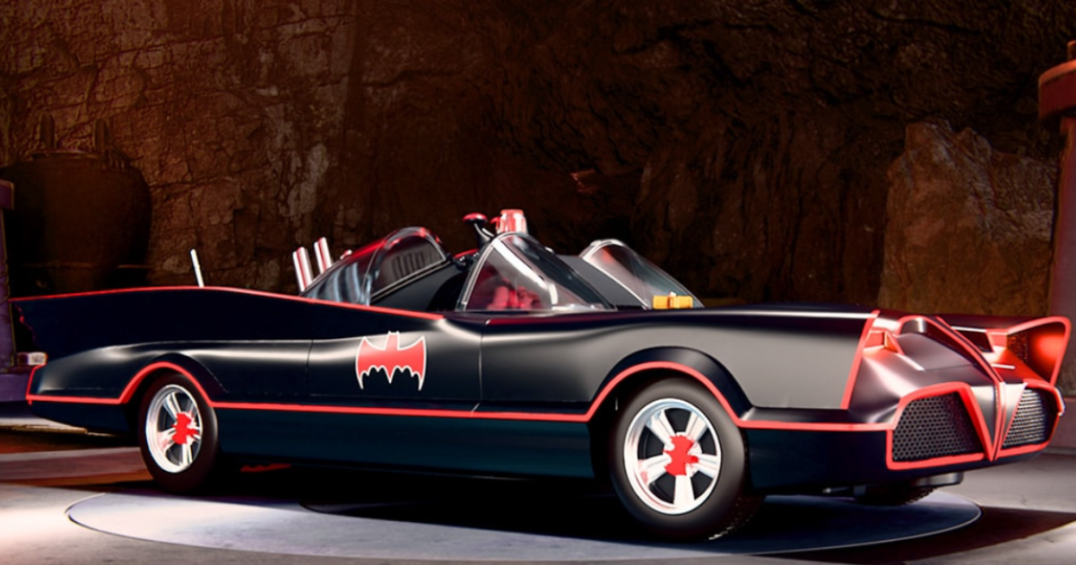 SUPER7《蝙蝠俠》Super Cyborg「1966 經典電視劇版蝙蝠車」拆開三段車殼一窺內部機械！