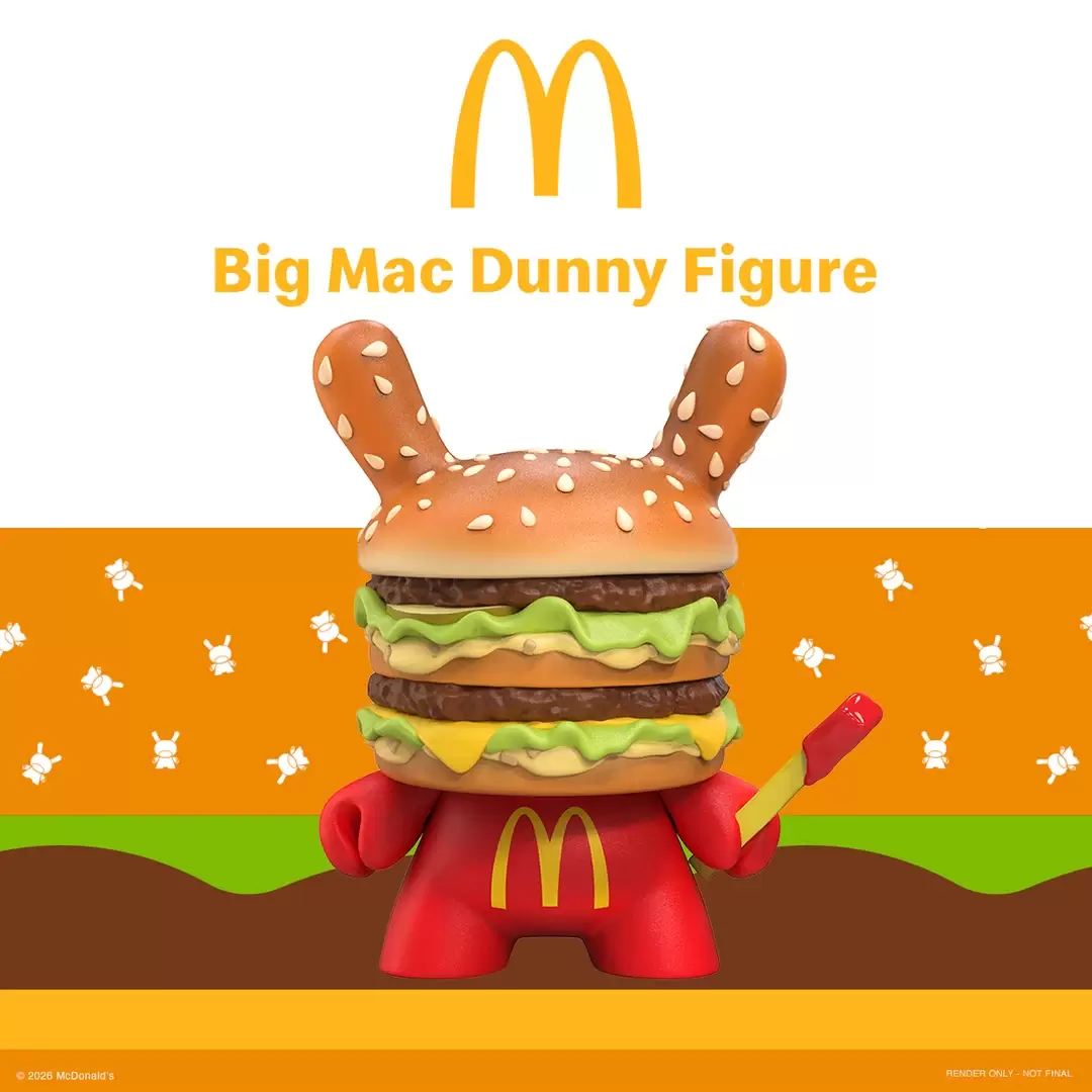 KIDROBOT×マクドナルド「ビッグマック」DUNNYフィギュア登場！ウサギ耳