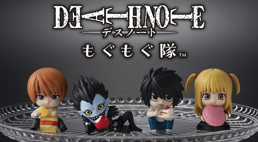 ガシャポン「DEATH NOTE もぐもぐ隊」登場！ポテチを食べる夜神月やL