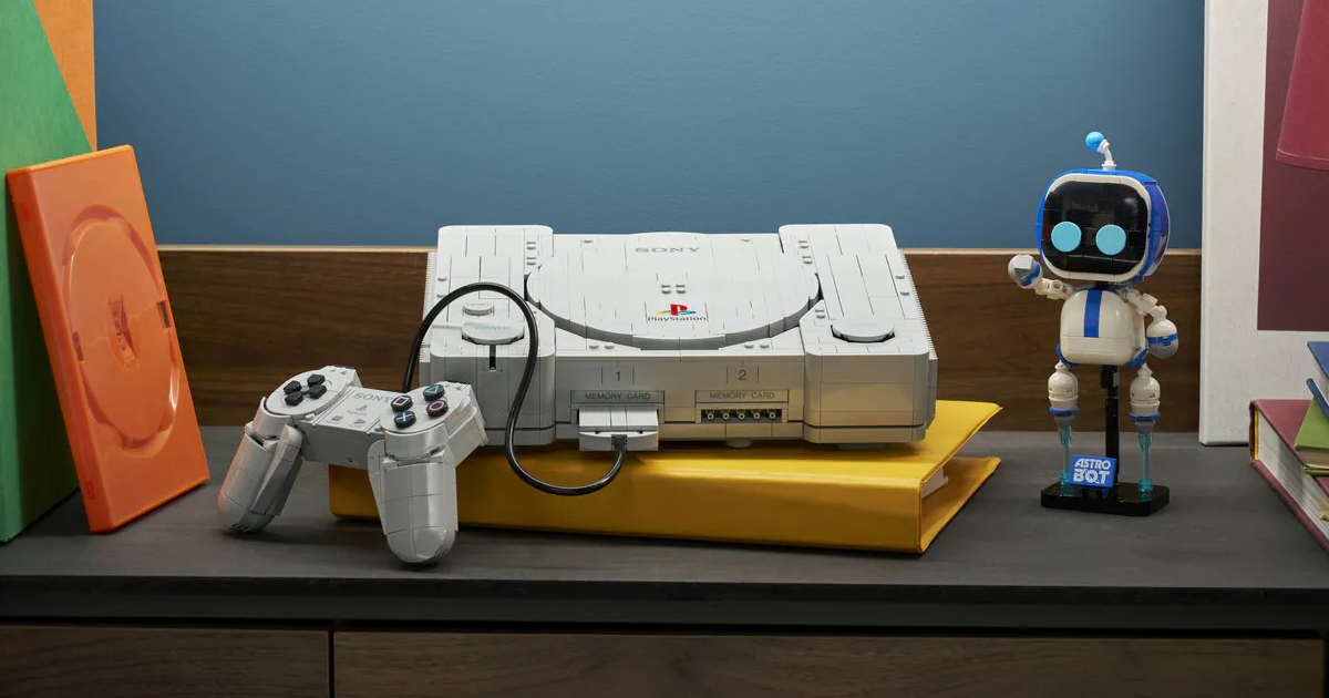LEGO 72306「PlayStation」近 1：1 還原《捉猴啦》《跑車浪漫旅》場景藏進主機裡 Power與Open 按鍵都能操作！