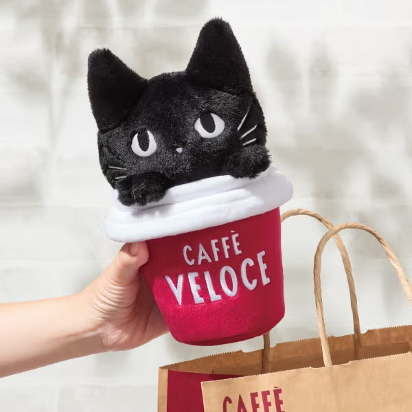 CAFFÈ VELOCE 40周年記念「黒ねこグッズ」登場！コーヒーカップに