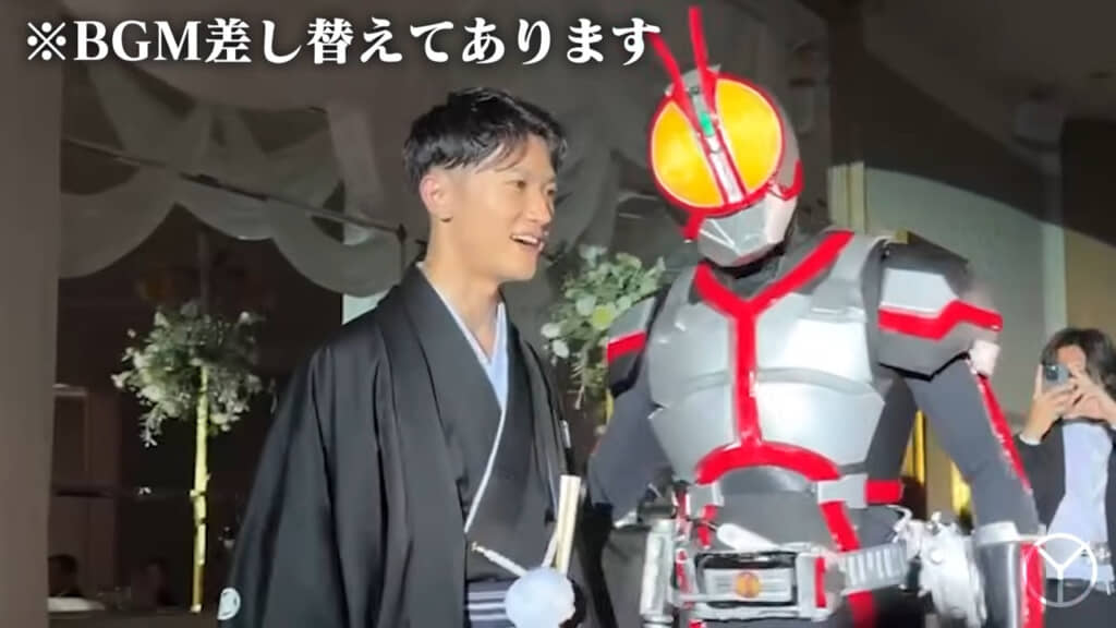 Japanese YouTuber's Epic "Kamen Rider 555" Faiz Cosplay at Brother's Wedding Goes Viral: "He Totally Stole the Spotlight"