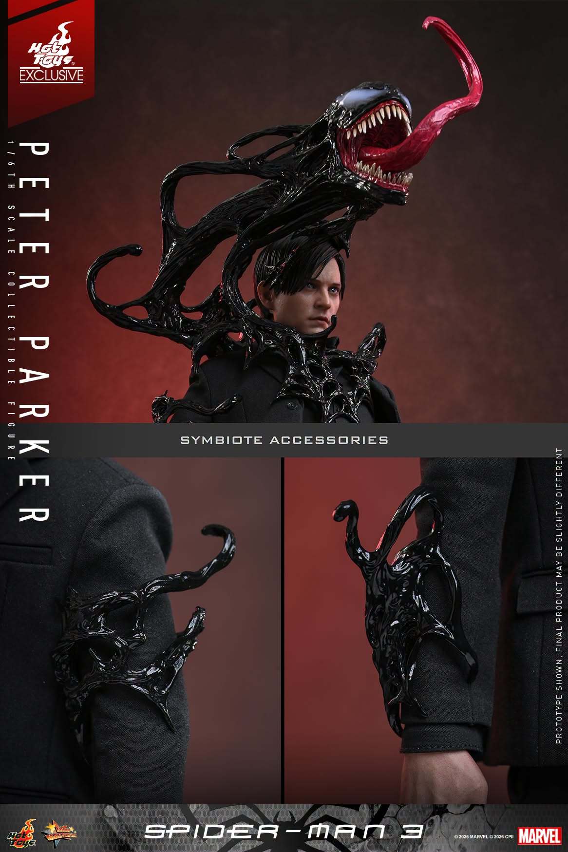 Hot Toys限定！『スパイダーマン3』「ピーター・パーカー」1/6スケール