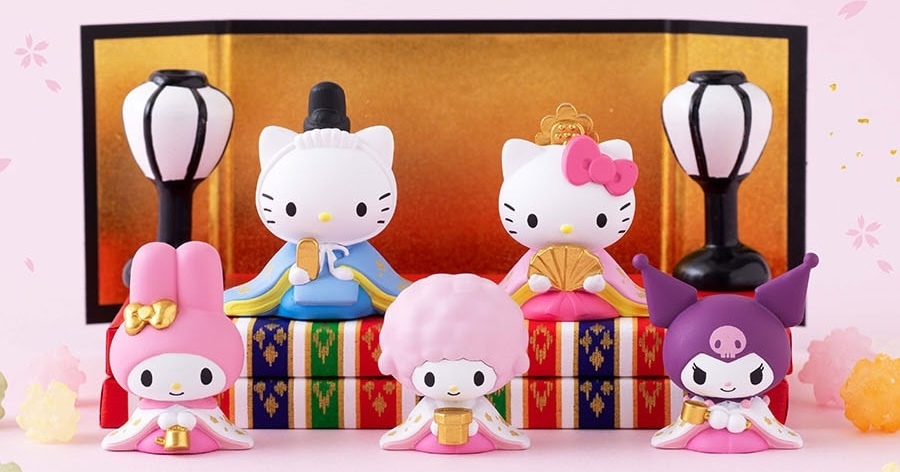 GASHAPON「三麗鷗明星 女兒節娃娃角色模型」轉蛋，可愛與傳統結合的高雅造型療癒登場！