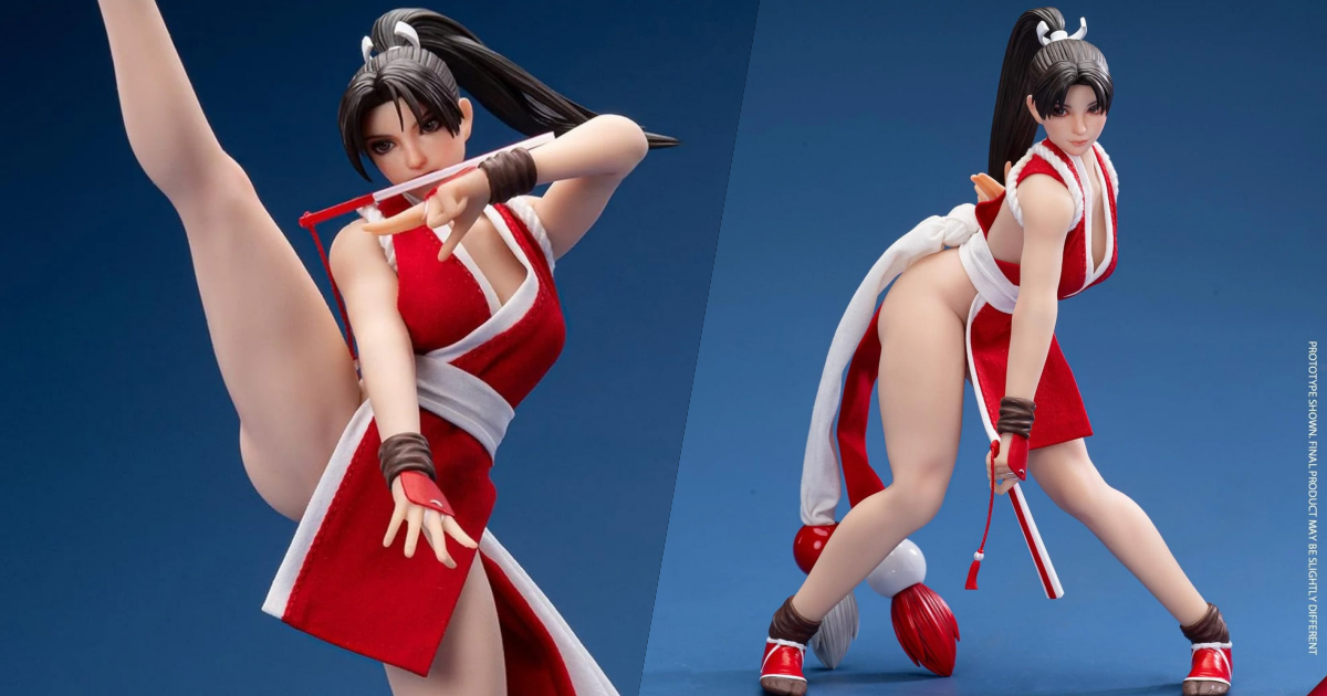 吞時工作室より『THE KING OF FIGHTERS '97』不知火舞 1/12スケール可動フィギュアが登場！シームレスボディで肉感的な太ももを再現！