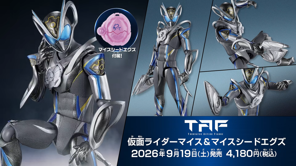萬代 TAF 可動人偶『假面騎士MY-TH』15cm 尺寸具備精密造型色彩、38 處可動部位！