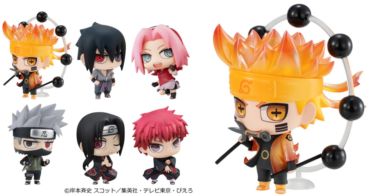 Megahouse「Chimi Mega Siries 火影忍者疾風傳 角色模型收藏【1】」盒玩，經典可愛造型新形式再登場！
