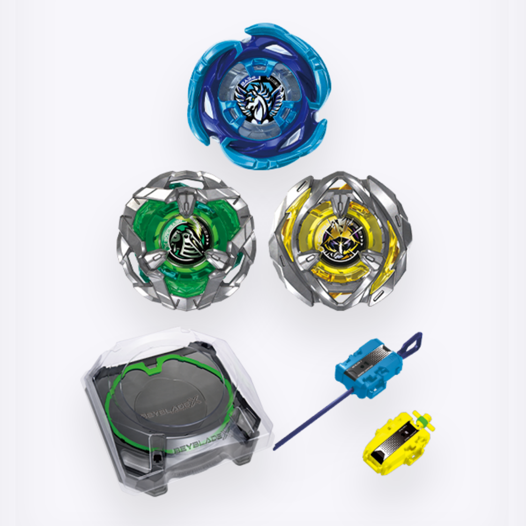 BEYBLADE X「BX-00 ドライガースラッシュ 4-80P」中国の星が操る白虎の