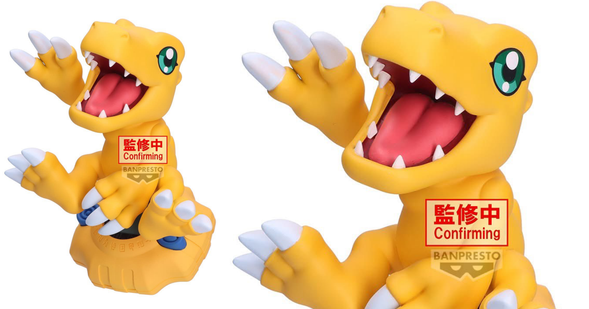 BANPRESTOプライズ「デジモン DIGIVICE STAND！アグモン」デジヴァイス型台座の第2弾商品画像公開！