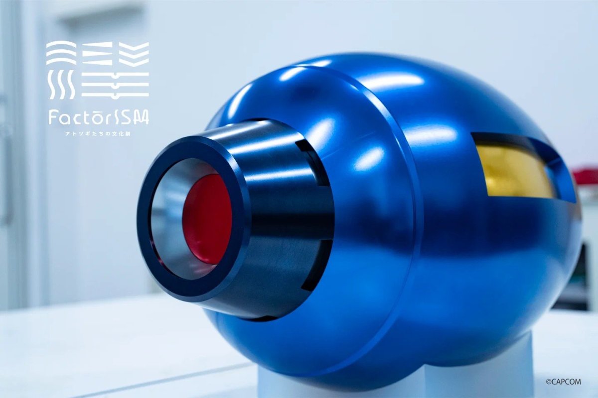 CAPCOM Unveils Stunning 1:1 Rock Buster Prop Replica at TGS 2026, Crafted from Solid Aluminum by Osaka Artisans