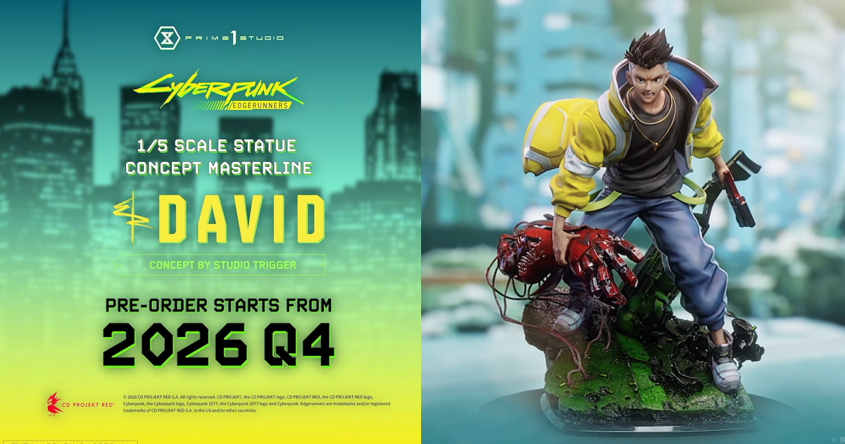 Prime 1 Studio Teases Dynamic "Cyberpunk: Edgerunners" David (Concept by Studio TRIGGER) 1/5 Scale Diorama Statue!