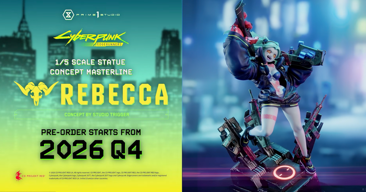 Prime 1 Studio Unveils Cyberpunk: Edgerunners Rebecca (Concept by Studio TRIGGER) Diorama Statue, Pre-Orders Launch Q4 2026!
