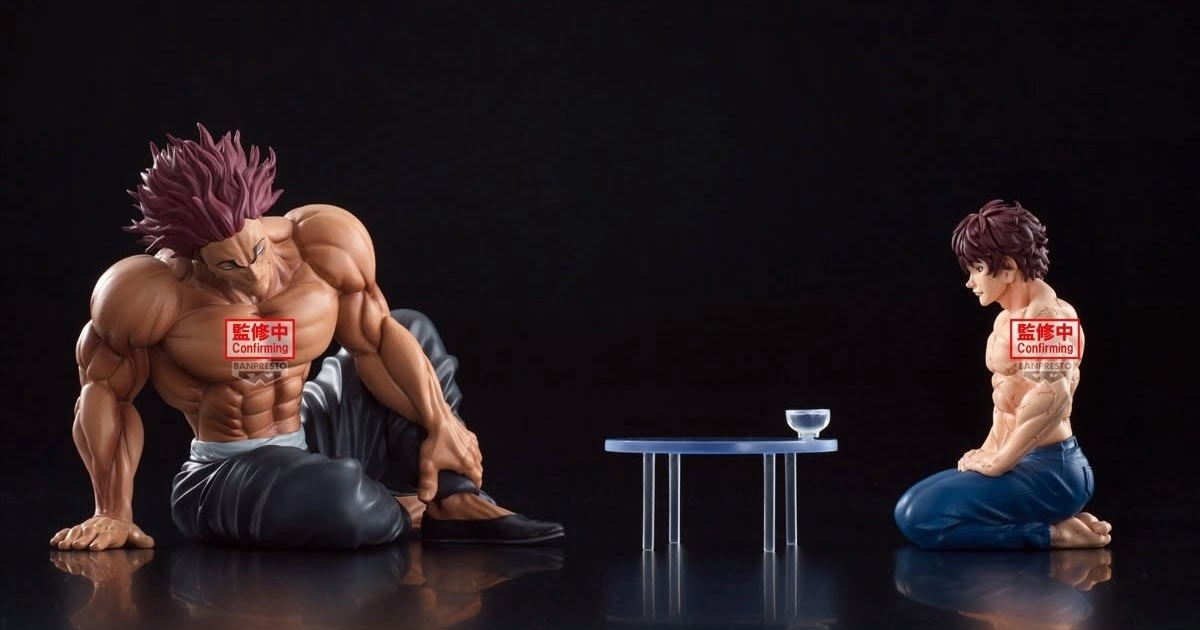 BANPRESTO『範馬刃牙』プライズ「エア味噌汁 範馬刃牙／範馬勇次郎」が登場！地上最強の親子による名場面を立体化