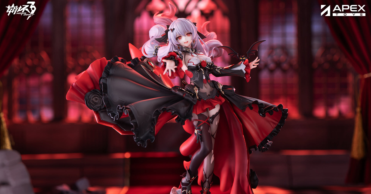 APEX-TOYS『崩壊3rd』月下の誓い・真紅の愛 1/7スケールフィギュアが登場！紅い瞳とゴシックドレス、吸血鬼モチーフを再現