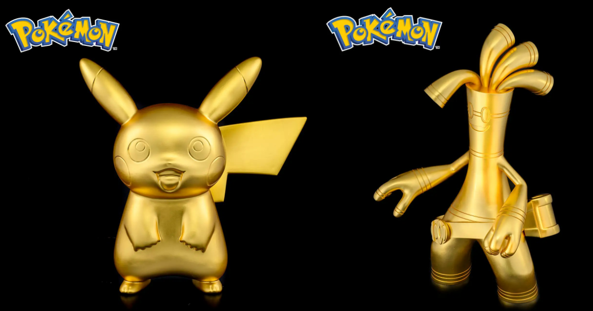 SGC「大黄金展」に『ポケットモンスター』K24純金製サーフゴー登場！金箔を施した等身大ピカチュウ＆サーフゴーも展示
