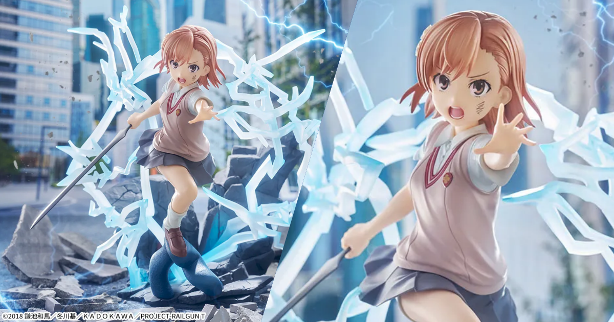 SEGA Prize FIGURIZMα A Certain Scientific Railgun T Mikoto Misaka Figure Unleashes an Electrifying Attack