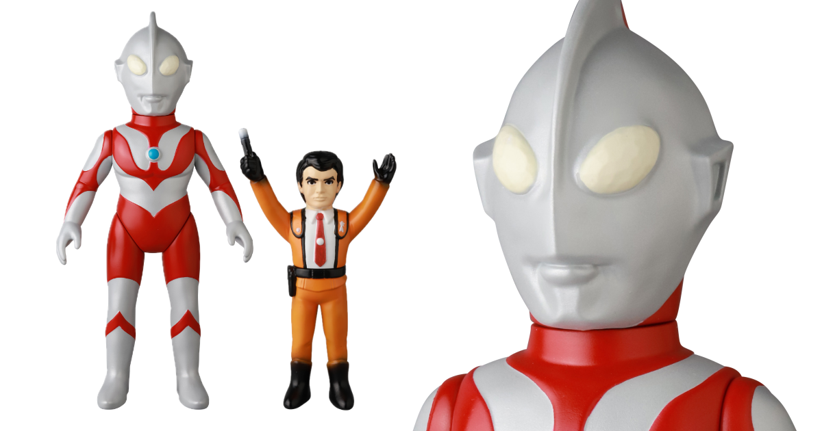 MEDICOM MAT Series「超人力霸王+迷你早田進隊員（六十週年 Ver.）」軟膠模型套組紀念出擊！