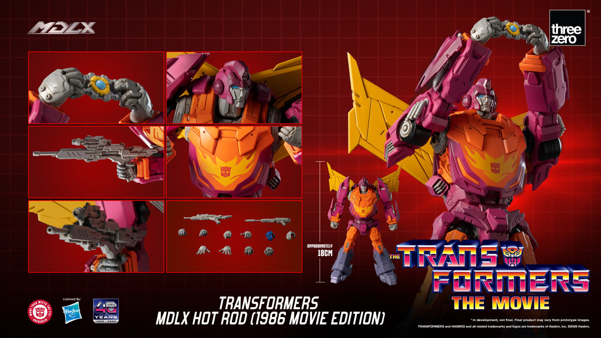 threezero「MDLX ホットロッド（『トランスフォーマー ザ・ムービー』40周年記念版）」可動フィギュアが登場！劇中カラーを再現