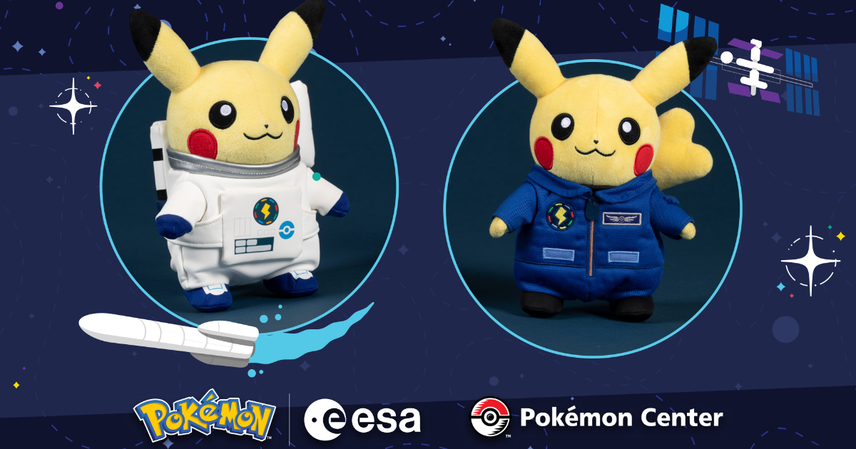 Pokémon Center × ESA Collection Launches With Astronaut Pikachu Plush Inspired by Its Real Trip to Space