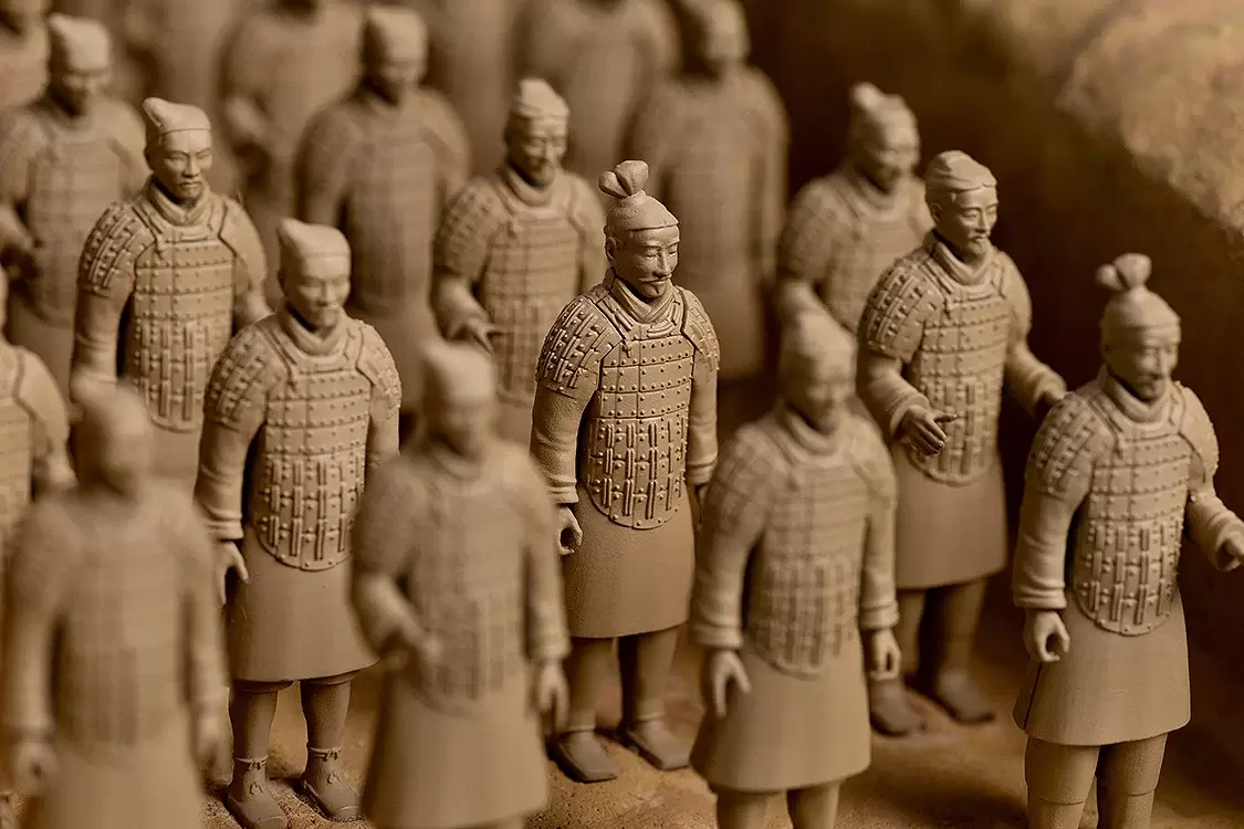 StudioSYUTO「兵馬俑」1/35スケールプラモデルが登場！兵士12体と馬1頭で壮大な軍団を再現