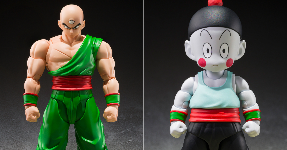 S.H.Figuarts Dragon Ball Z Tien Shinhan and Chiaotzu "Z-Fighters" Reunite the Classic Duo