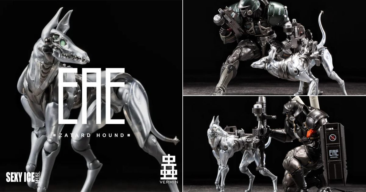 SexyIce VERMIN Zatard Hound Tactical Support Type Brings Silver Armor and a Weapon Mount to the Battlefield