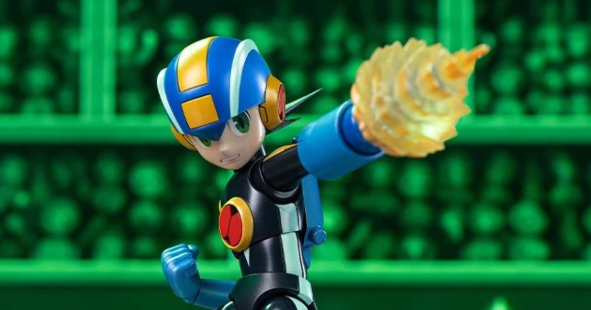 Hiya Toys Mega Man Battle Network MegaMan.EXE EXQUISITE BASIC Figure Packs Light-Up Weapons
