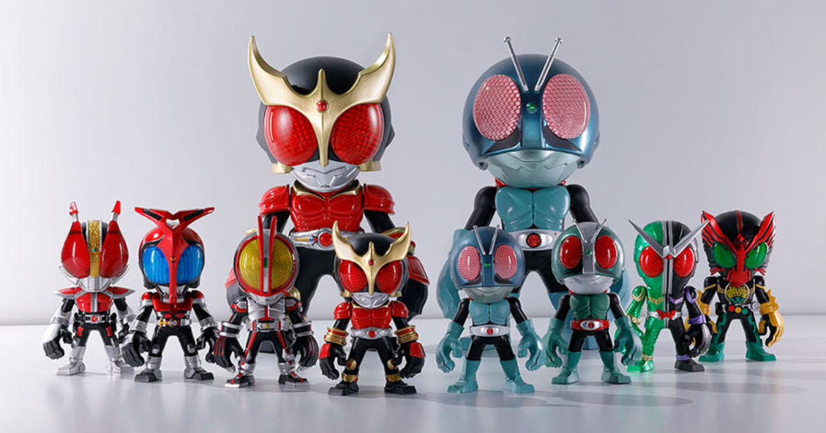 POWER KNUCKLE byTOUMA × KAMEN RIDER 1 and Kuuga 200% Figures Double Up in Size