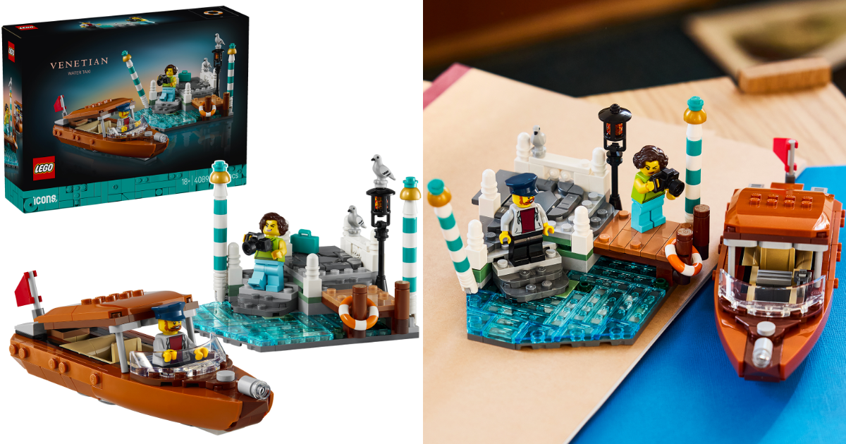 LEGO Icons 40898「威尼斯水上計程車」從貢多拉到計程船 替威尼斯街區補齊水上交通！