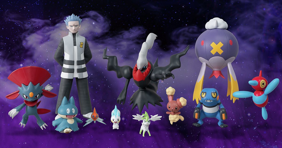 萬代食玩《寶可夢》「POKEMON SCALE WORLD 神奧地區」第三彈 銀河隊首領赤日率領達克萊伊等 10 隻寶可夢亮相！