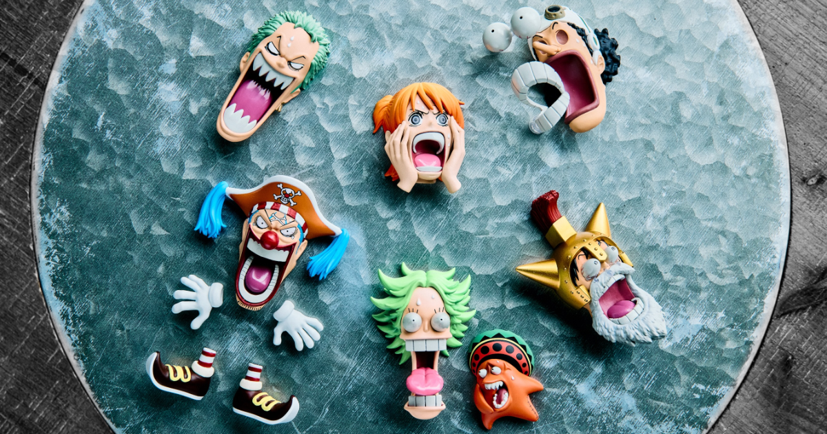 RofJ BY JUMP SHOP『ONE PIECE』びっくり顔マグネットCOLLECTION 第2弾！目玉と歯が飛び出すウソップなど全6種