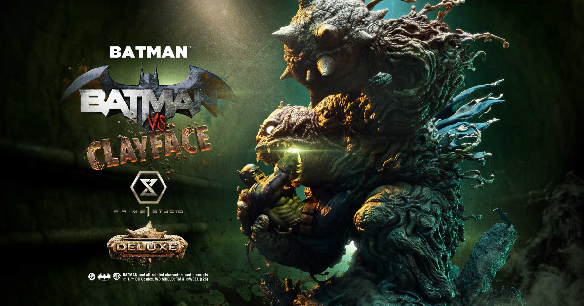 Prime 1 Studio「バットマン VS クレイフェイス」1/4スケールスタチューが登場！全高89cm、約50kgの泥の巨体が襲いかかる