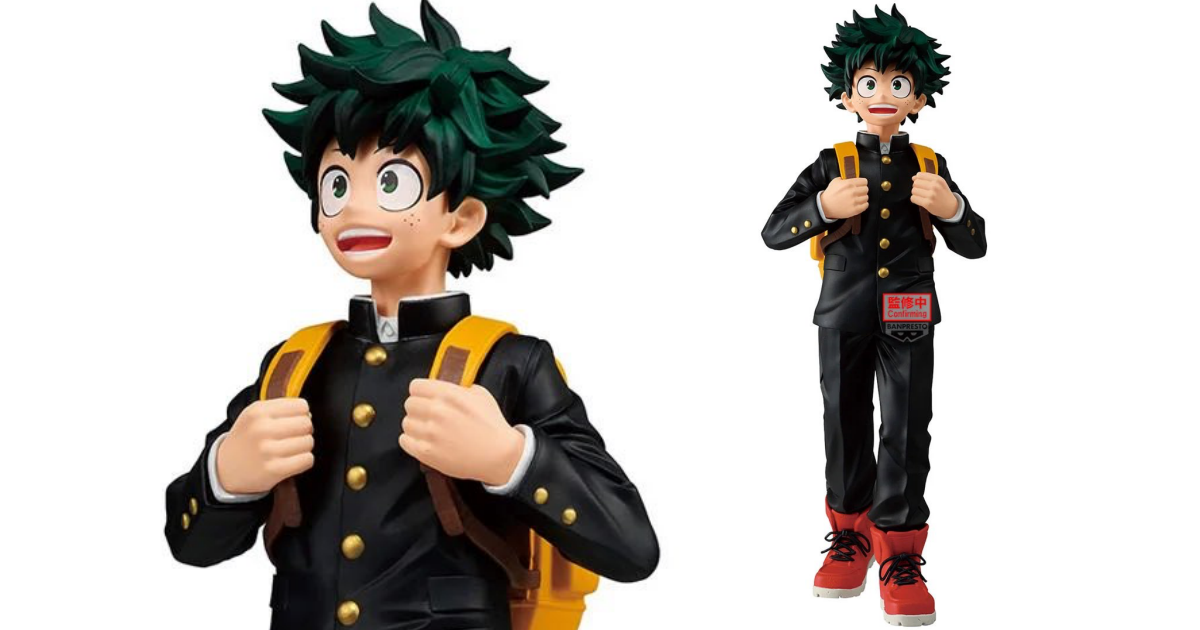 BANPRESTO『僕のヒーローアカデミア』Grandista緑谷出久がプライズ化！コミックス第1巻表紙の姿を全高約25センチで立体化