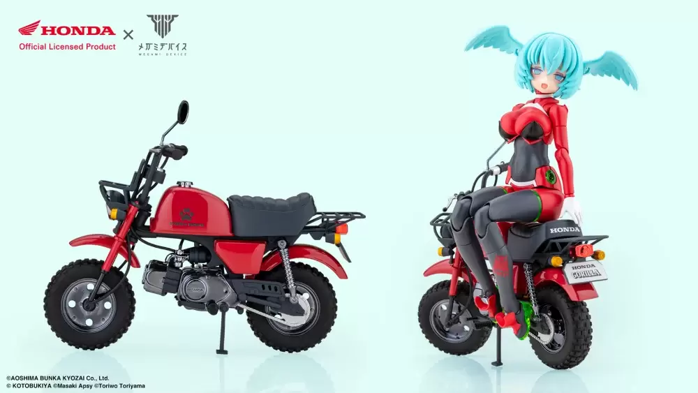 メガミデバイス「PUNI☆MOFU レーシングシャオ with Honda Z50J ゴリラ」登場！1978年式の名車を特別カラーで再現
