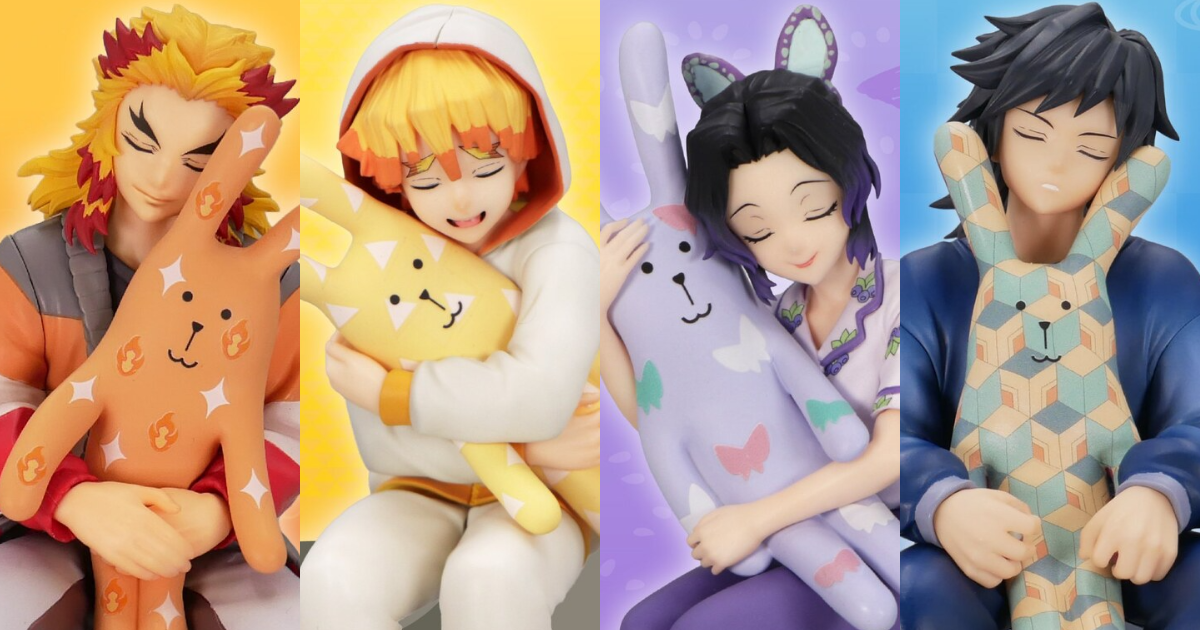 FuRyu’s Demon Slayer x CRAFTHOLIC Noodle Stopper Figures Wave 2 Put Rengoku, Zenitsu, Shinobu, and Giyu in Pajamas