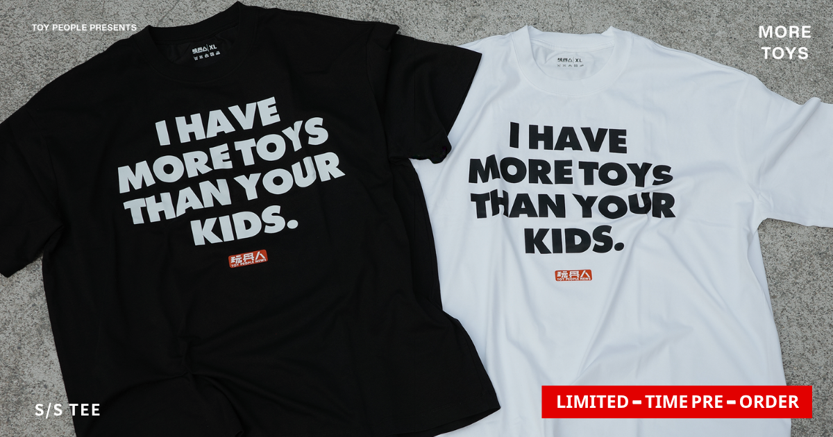 玩具人「MORE TOYS」シリーズが期間限定でオンライン受注開始！Tシャツ＆エコバッグ、新作ステッカーセットと缶バッジが登場