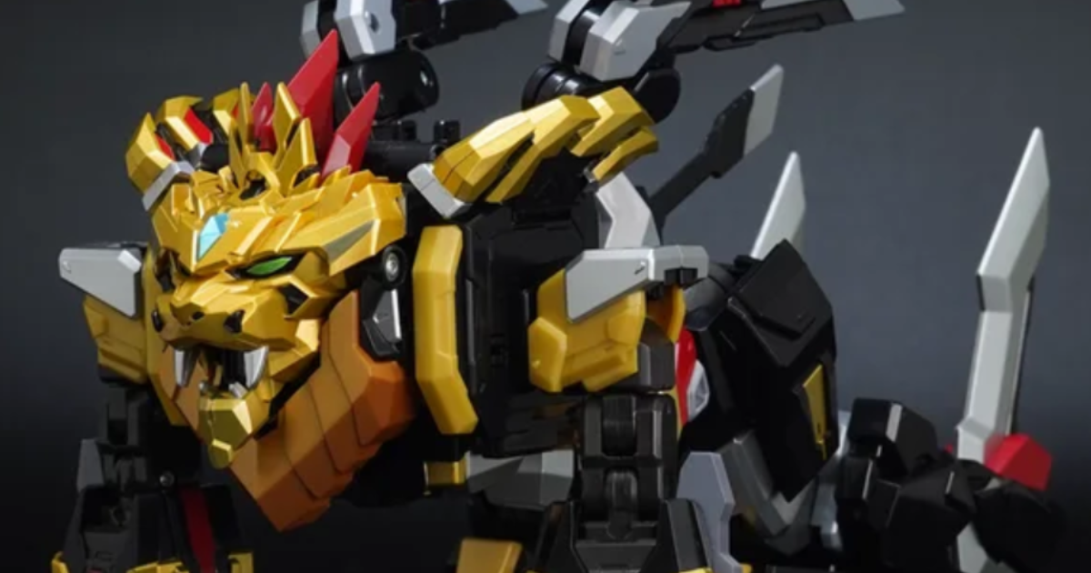 獸王武神丹帝拜恩『THE合體 & MODEROID 百獸雷帝 黃金萊歐斯』同步開發中！