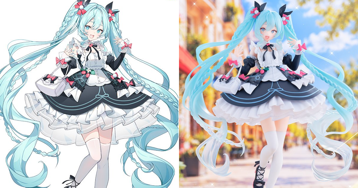 SEGA 景品 FIGURIZMα「初音未來 afternoon」荷葉邊洋裝搭配編髮雙馬尾 甜美午後造型亮相！