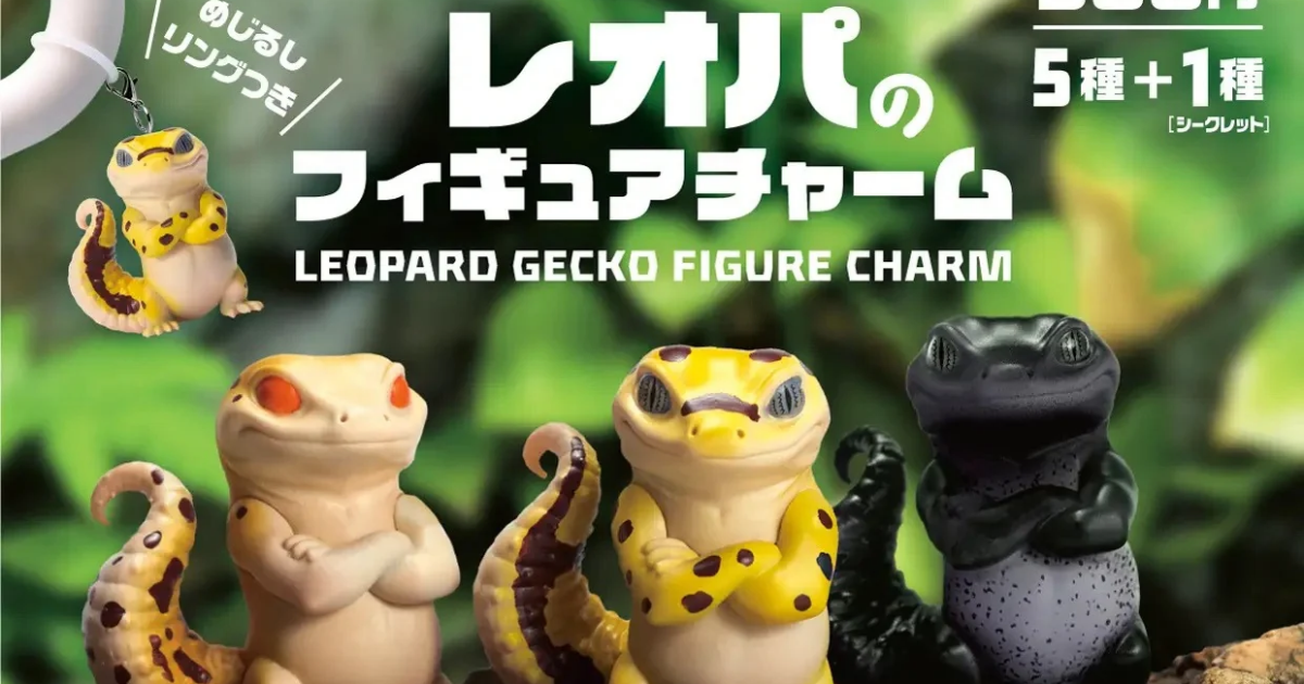 BLUE MOUNTAIN×Bell8810Gecko「豹紋守宮公仔吊飾」 姿勢超囂張的豹紋守宮們可愛登場！