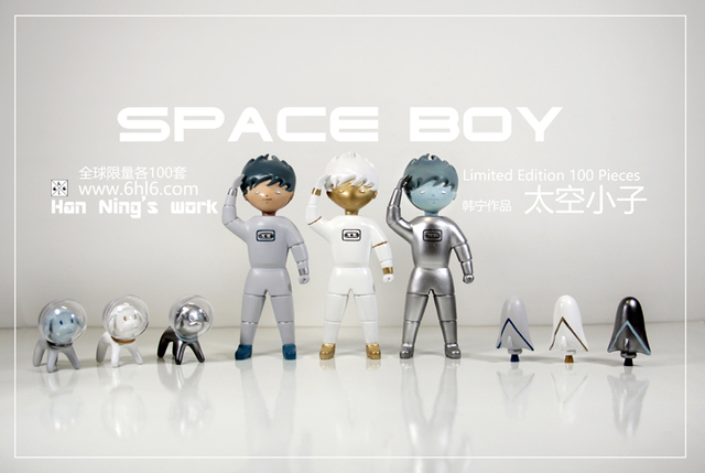 年輕藝術家韓甯獨立設計並全程手工打造的藝術公仔 《Space Boy 太空小子》現正式發佈！