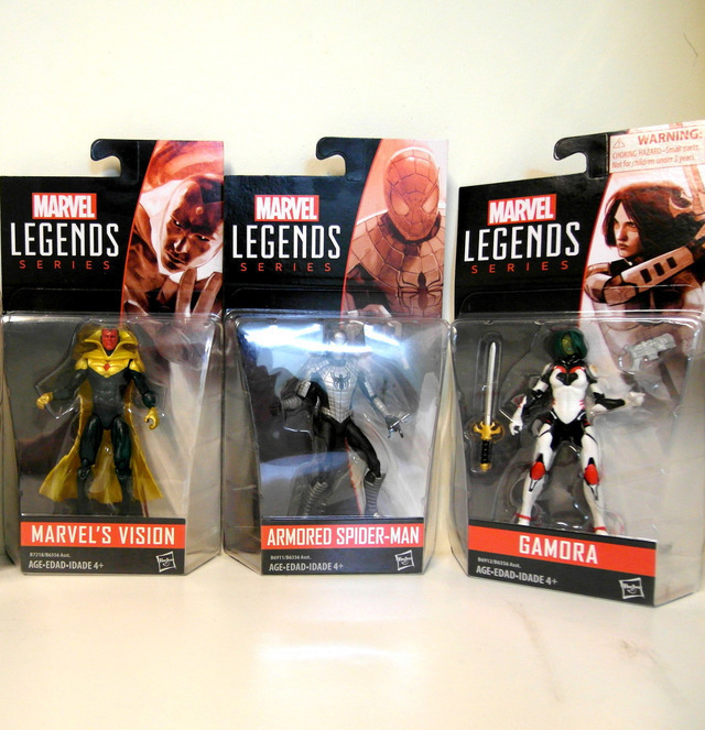 【玩具人。Cookie's Toys Guy。投稿】MARVEL 經典3.75 吋 傳奇收藏人物組 Armored Spider-Man、Marvel's Vision、Gamora