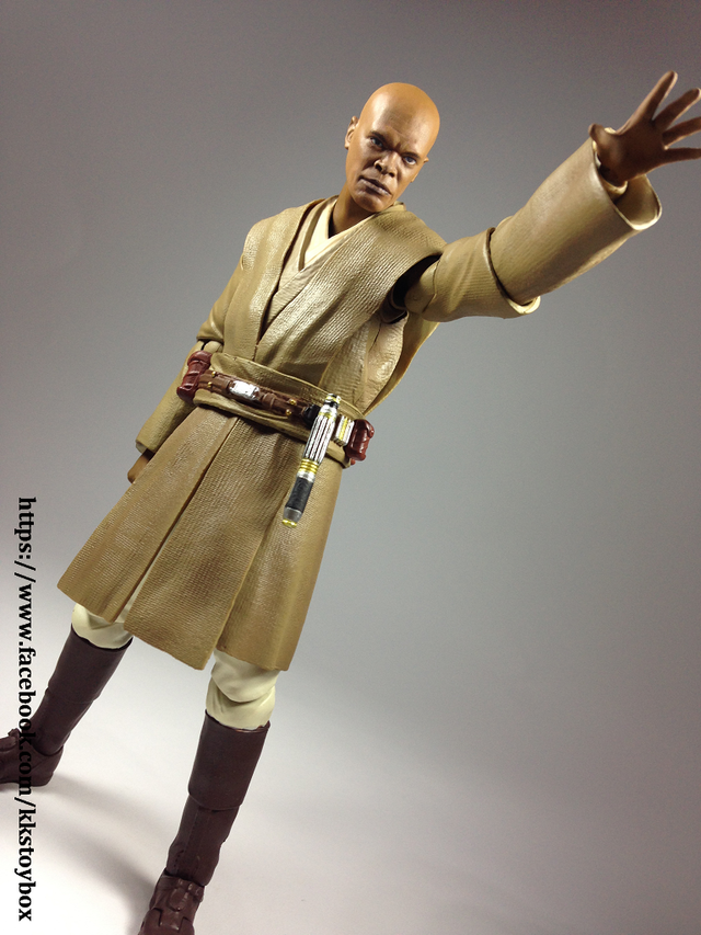 【玩具人。KK玩具箱。投稿】S.H.Figuarts 星際大戰 魅使．雲度 Mace Windu 開箱評測