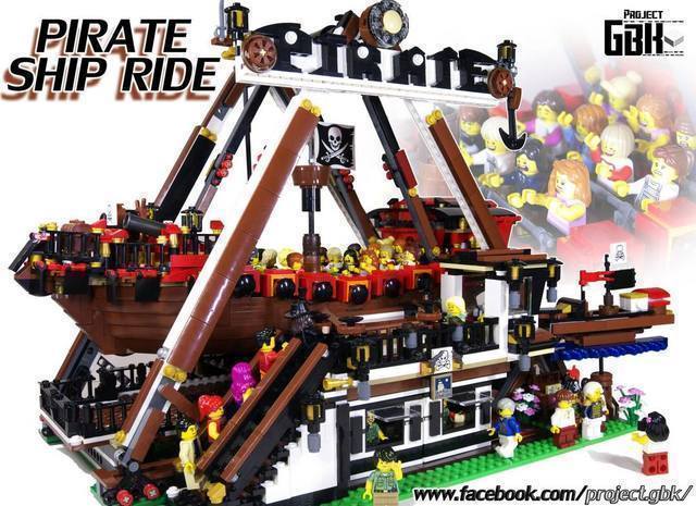 【玩具人。Project GBK。投稿】MOC：LEGO® 電動海盜船