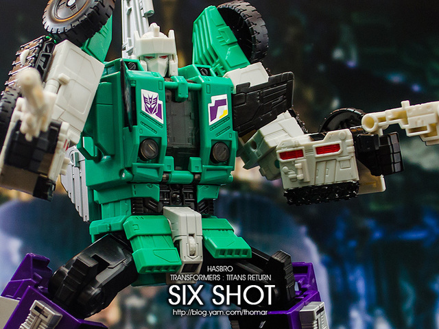 【玩具人。Thomar。投稿】HASBRO TITANS RETURN - LEADER CLASS - SIX SHOT 六面獸