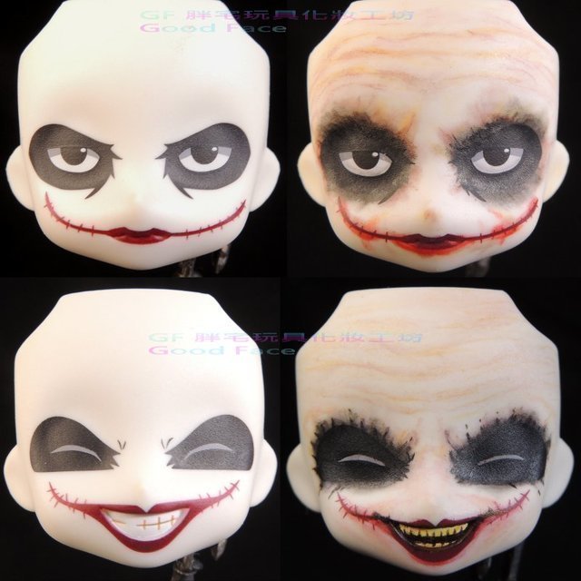 玩具人Goosefish投稿[Gf 胖宅塗裝]ねんどろいど ジョーカー ヴィランズ・エディション 黏土人Joker