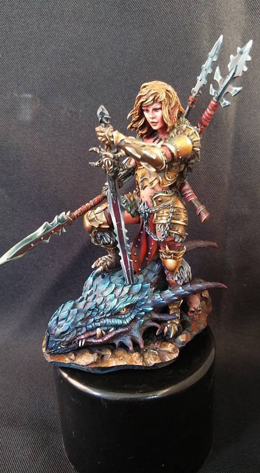 【玩具人。路行鳥。投稿】Dragon Huntress 獵龍者 75mm 微縮人型 製作分享