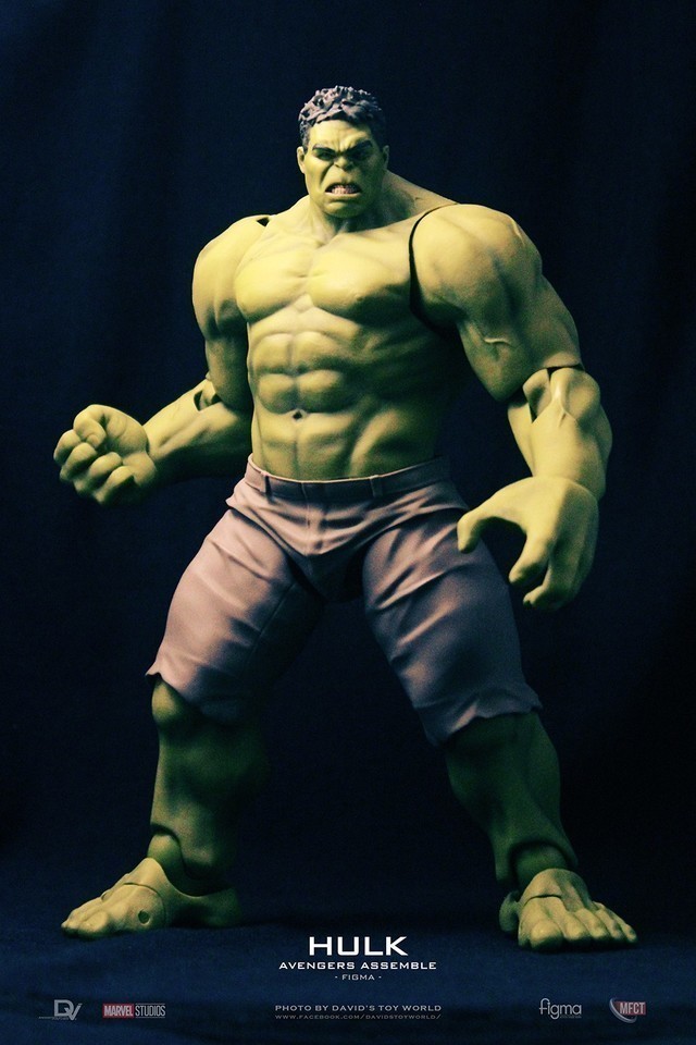 【玩具人。David's Toy World。投稿】Figma 浩克 ／Hulk 復仇者聯盟版本.開箱分享